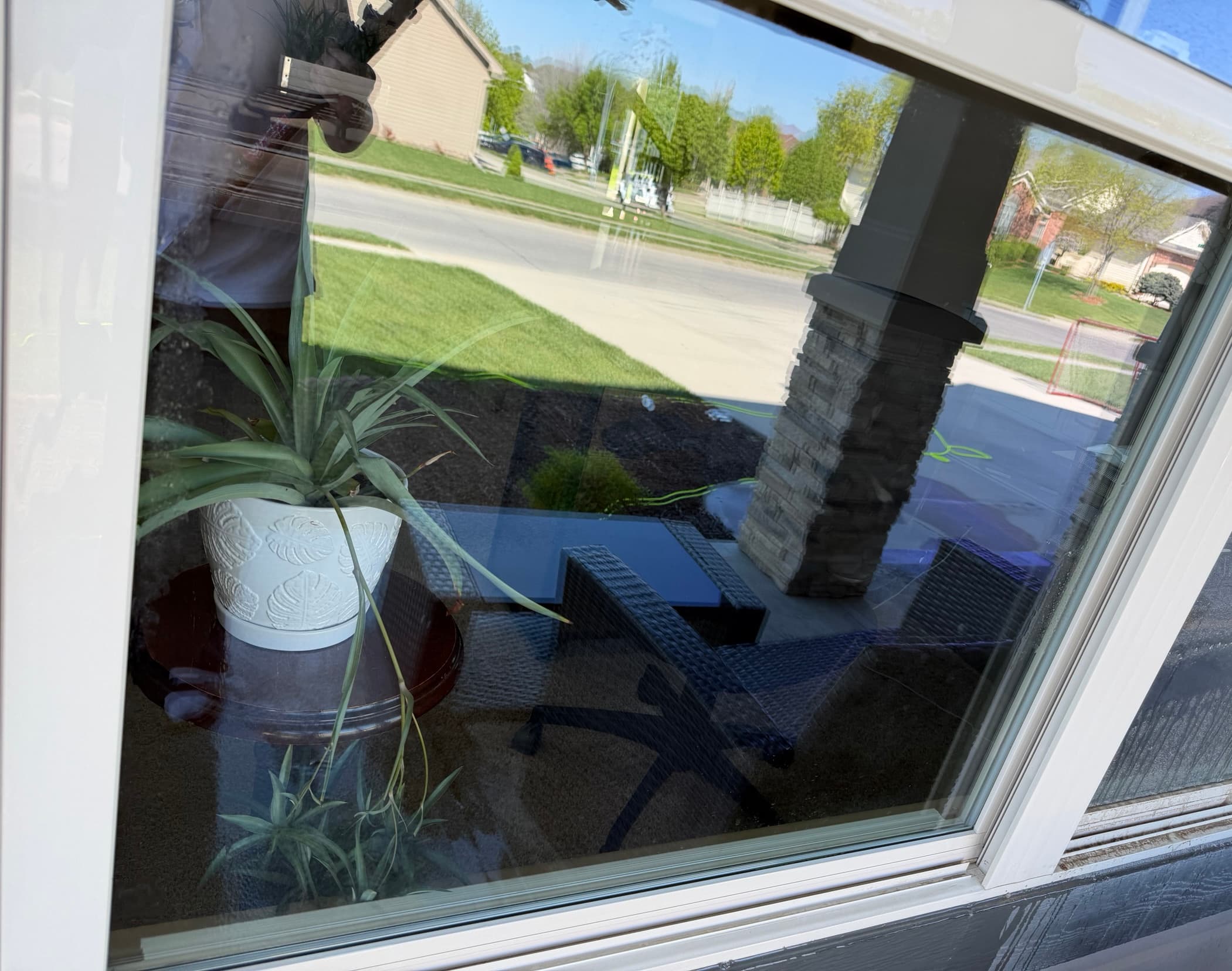 After — clean windows
